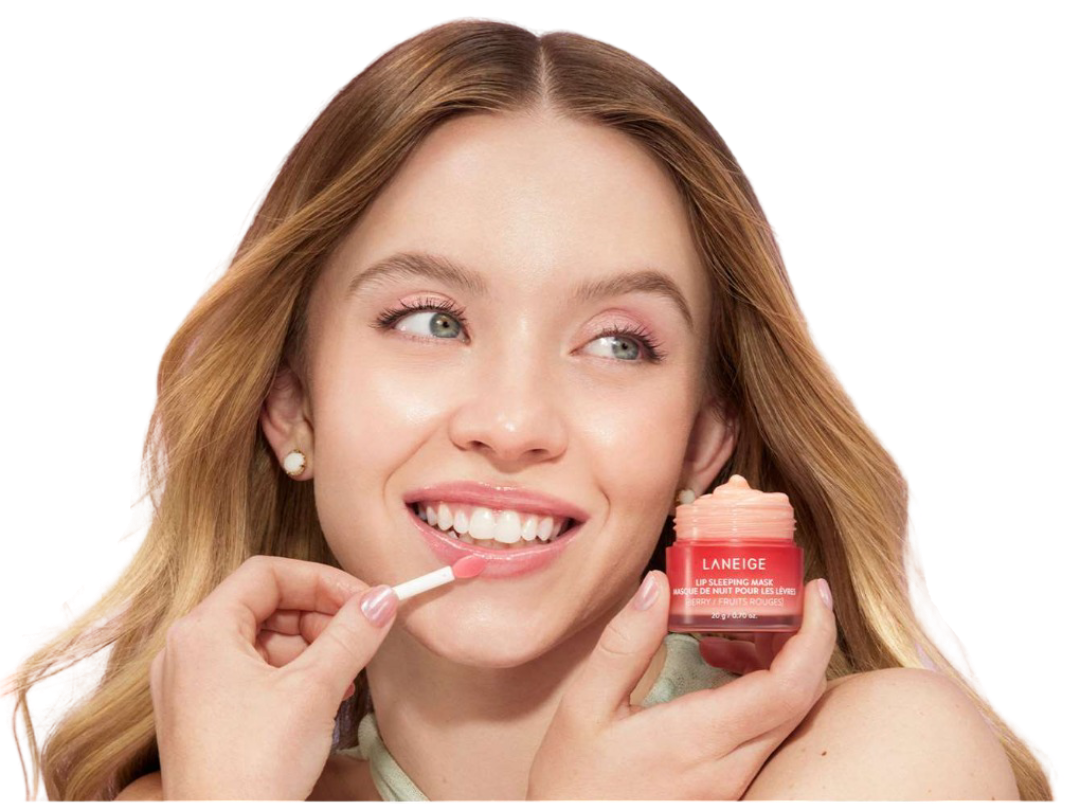 Beauty products showcase